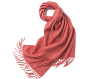 Lambswool Scarf Woven Plain Woolwhite