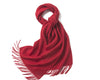 Lambswool Scarf Woven Plain Red
