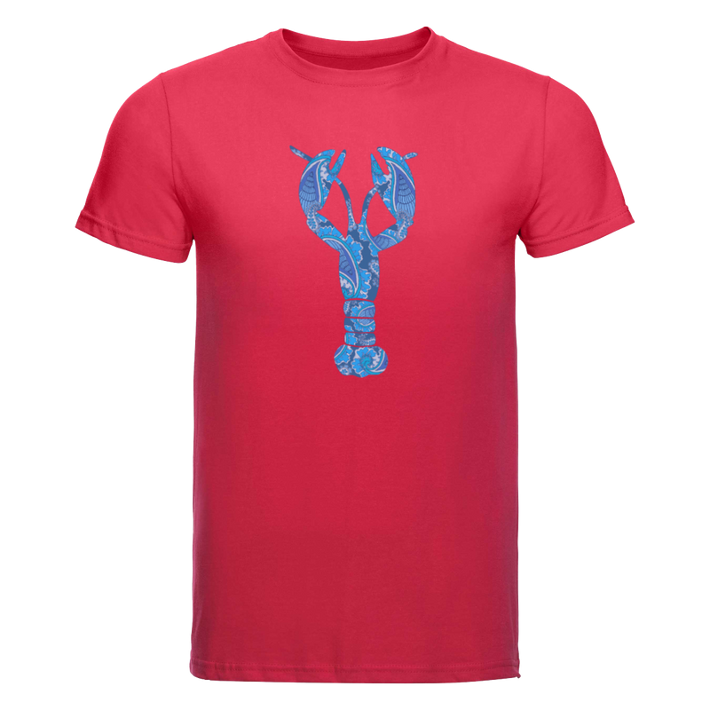 Red T-Shirt Blue Lobster - Hommard
