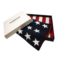 American flag knitted Cashmere Scarf - Hommard
