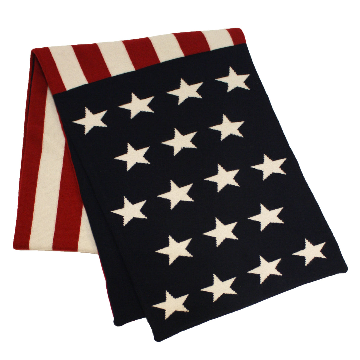 American flag knitted Cashmere Scarf - Hommard