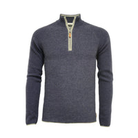 Cashmere Zip Neck Aquila Jeans Grey 