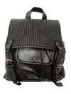 Black Woven Leather Back Pack - Hommard