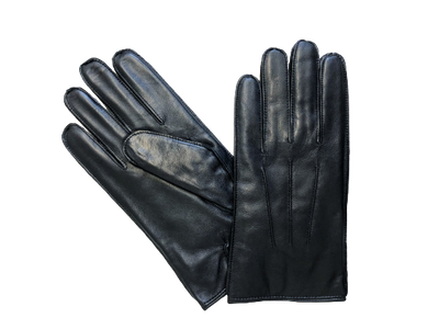 Black Leather Gloves - Hommard