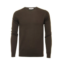 Chocolate Men´s Cashmere Crew Neck Sweater - Hommard