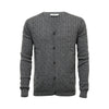 Men´s Cashmere Cardigan Cable stitch - Hommard