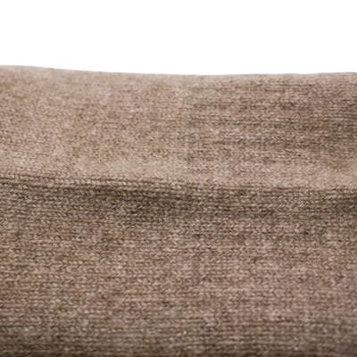 Cashmere Ribbed Socks Camel mid rib detail