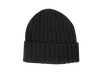 Cashmere Double Ribbed Turn up Beanie Prato Black