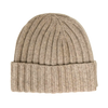 Cashmere Double Ribbed Turn up Beanie Prato Camel