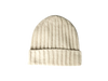 Cashmere Double Ribbed Turn up Beanie Prato Woolwhite