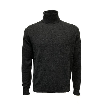 Cashmere Roll Neck Sweater Charcoal