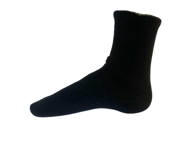 Cashmere Ribbed Socks Black