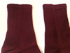 Cashmere Ribbed Socks Bordeaux detail