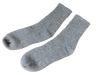 Cashmere Ribbed Socks Silver Grey 2