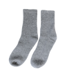Cashmere Ribbed Socks Silver Grey
