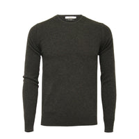 Charcoal Men´s Cashmere Crew Neck Sweater - Hommard