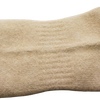 Cashmere Ribbed Socks Creme  mid rib detail