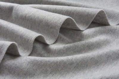Lambswool Scarf Woven Plain Light Grey details