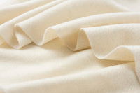 Lambswool Scarf Woven Plain Woolwhite details