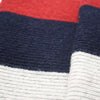 Striped knitted Cashmere Scarf Grey Red - Hommard