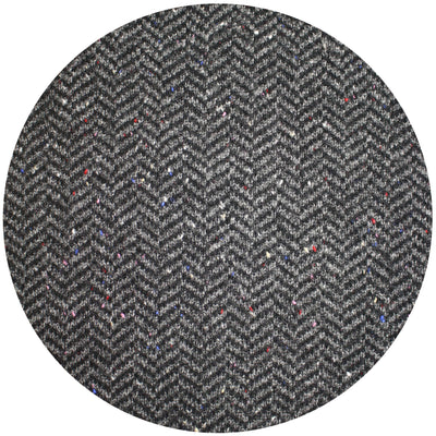 Herringbone donegal knitted Cashmere Scarf Kembla Grey Blue - Hommard