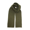 Heavy Seed stitch knitted Cashmere Scarf Milkyway Army Green - Hommard