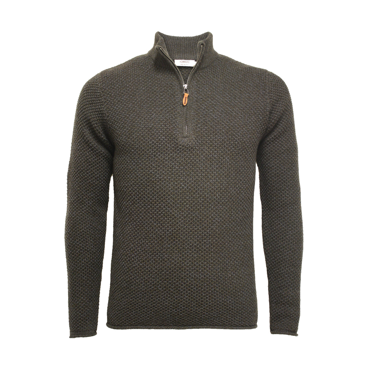 Half Zip Sweater Honey Comb Sweater melange
