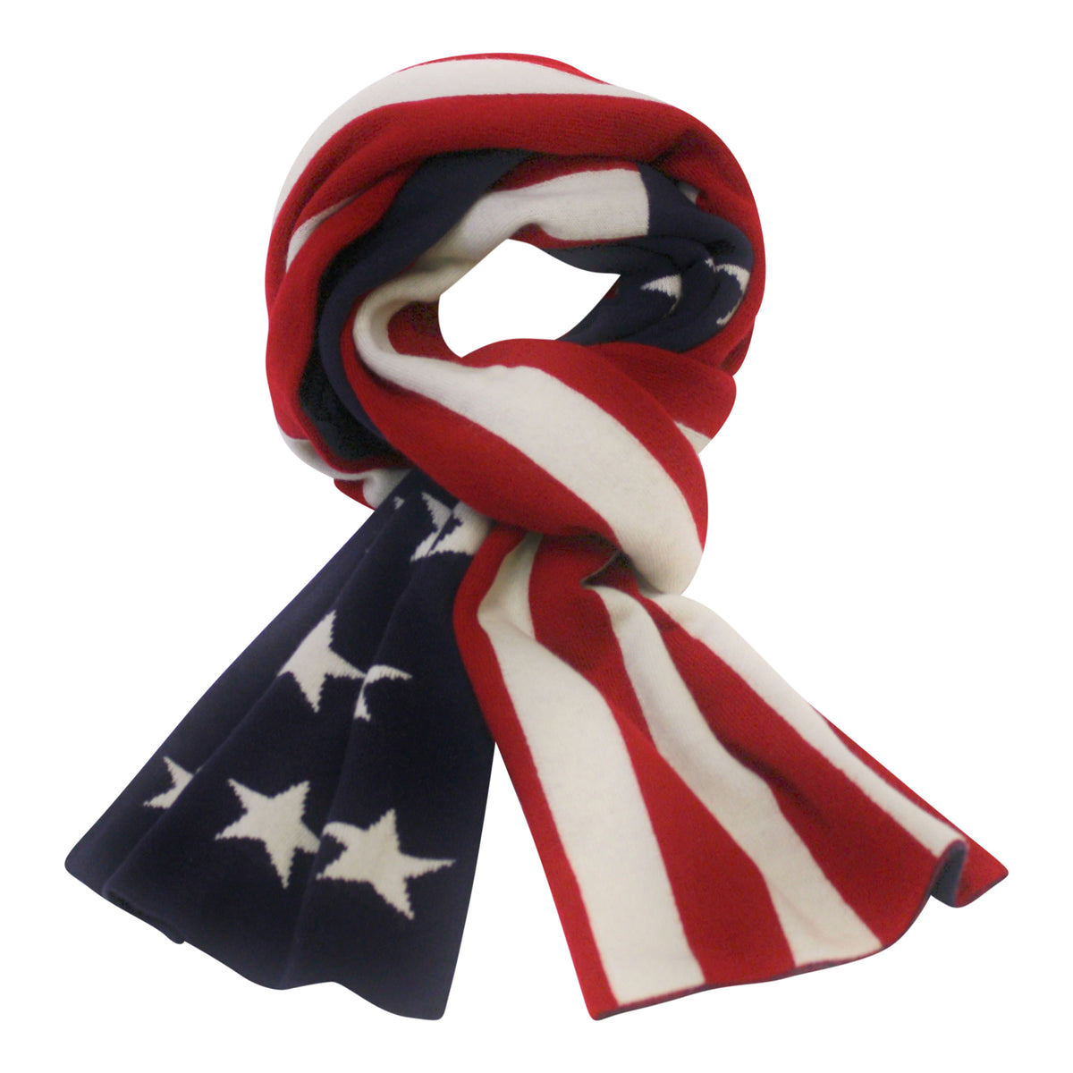 American flag knitted Cashmere Scarf - Hommard