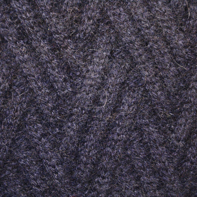 Zig Zag knitted Cashmere Scarf Daulps Navy - Hommard