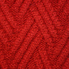 Zig Zag knitted Cashmere Scarf Daulps Red - Hommard