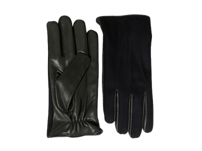 Grey Nappa Leather Gloves with Wool 2