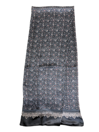 Grey Paisley 100% Silk Scarf 157 x 27 cm - Hommard