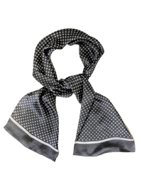 Silk Scarf Grey Square