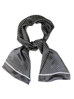 Silk Scarf Grey Square