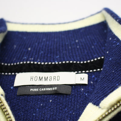 Donegal Maritime Men´s Cashmere Zip Neck Sweater Verbier in pique stitch labels