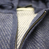 Cashmere Hooded Quarter Zipper Sweater in Diagonal Stitch with cuffs Aspremont zipper