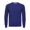 Cashmere Sweater Chunky Rib Knit Sweater Royal Blue
