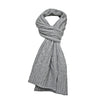 Silver Grey Cashmere Cable Scarf - Hommard