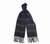 Black Red Silver Cashmere Woven small Check Scarf - Hommard