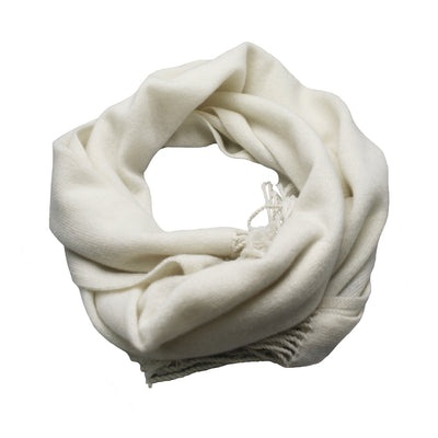 Chocolate Cashmere Scarf Light Weight Knitted - Hommard