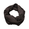 Charcoal Cashmere Scarf Light Weight Knitted - Hommard