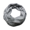 Charcoal Cashmere Scarf Light Weight Knitted - Hommard