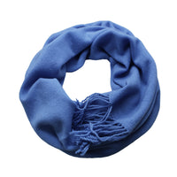 Silver Grey Cashmere Scarf Light Weight Knitted - Hommard