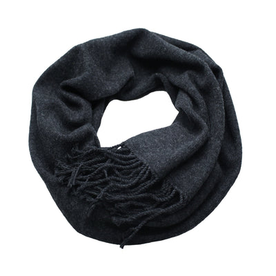 Chocolate Cashmere Scarf Light Weight Knitted - Hommard