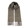 Charcoal Grey Cashmere Woven Double Face Scarf - Hommard