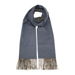 Blue Camel Cashmere Woven Double Face Scarf - Hommard