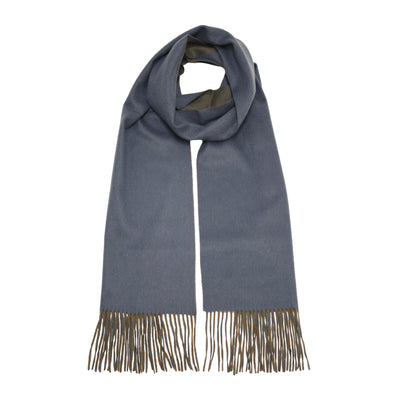 Blue Camel Cashmere Woven Double Face Scarf - Hommard
