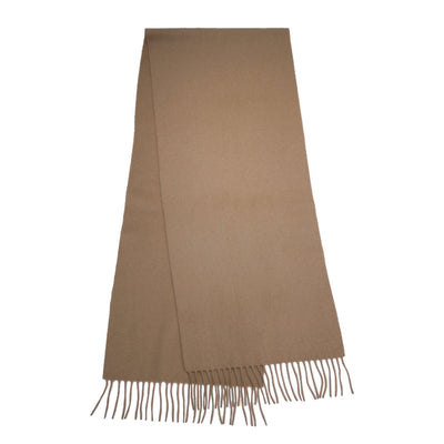 Camel Cashmere Scarf Woven Plain - Hommard