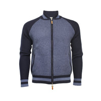 Men´s Cashmere Bomber Jacket in diamond stitch Mougins - Hommard