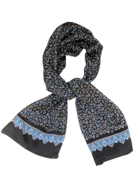 Bordeaux Paisley 100% Silk Scarf 157 x 27 cm - Hommard